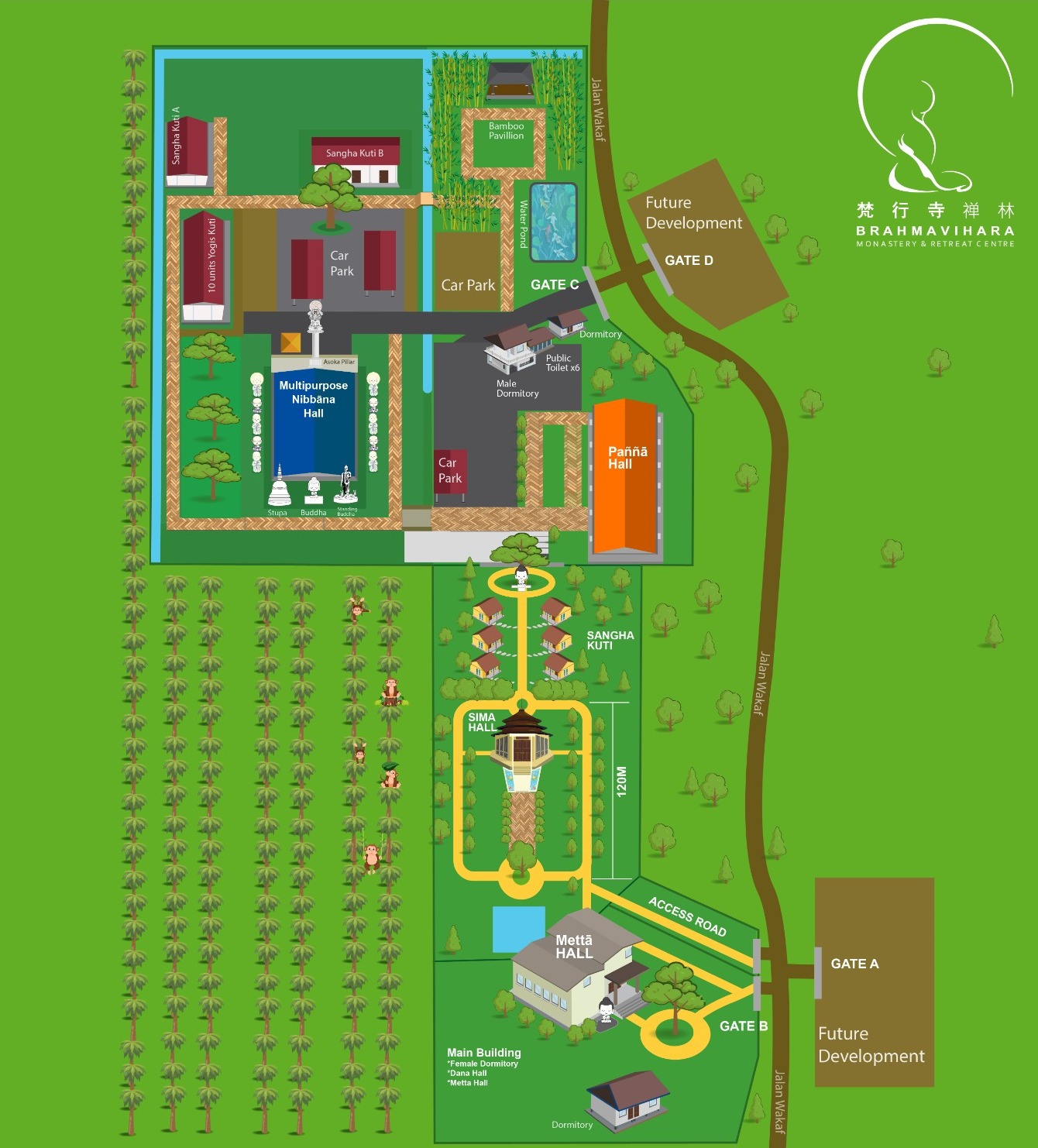 Brahmavihara Map